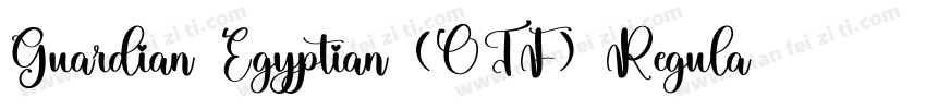Guardian Egyptian (OTF) Regular字体转换